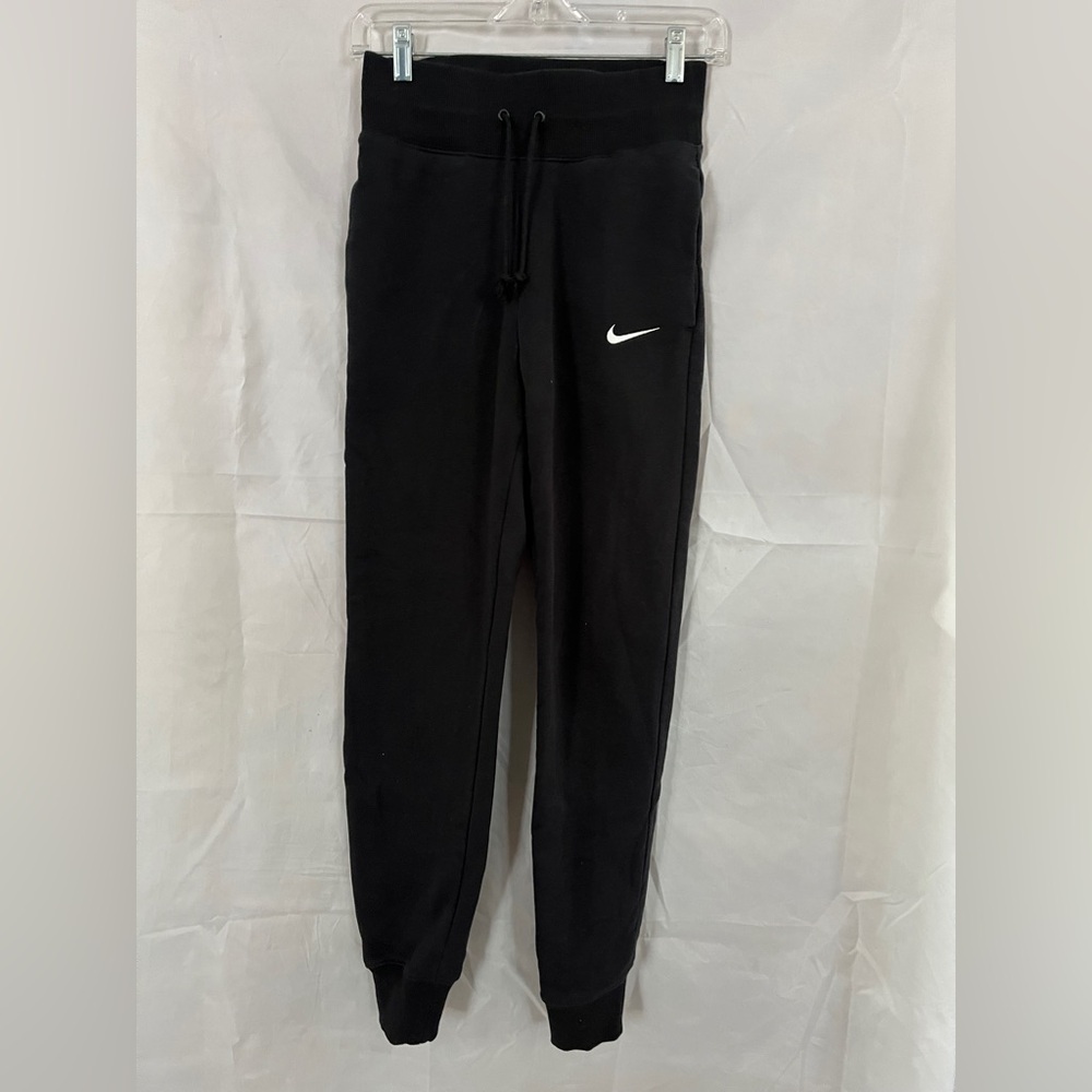 Nike XS Black Sweatpants with Tapered Cuffs, great condition